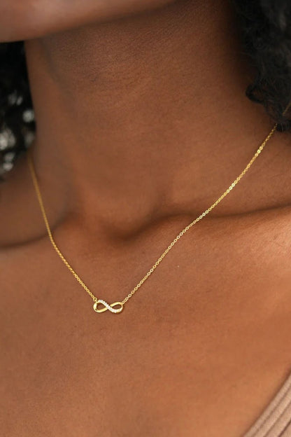 Infinity Necklace – 18K Gold-Plated Sterling Silver