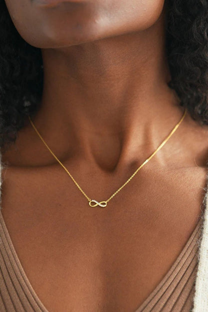 Infinity Necklace – 18K Gold-Plated Sterling Silver